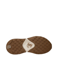 Beige Fabric Chunky Sneakers