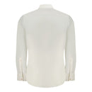 White Cotton Men Shirt