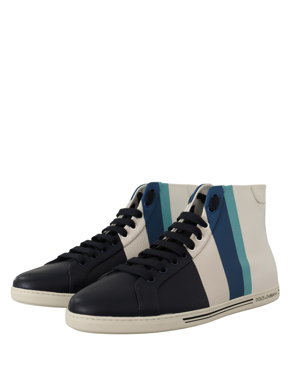 Multicolor Leather Mid Top Sneakers Shoes