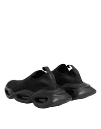 Black Slip On Wave Low Top Sneakers Shoes