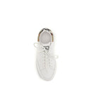 White Calf Leather Bos Taurus Low Top Sneakers