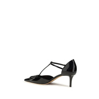 Black Calf Leather Bos Taurus High Heel Pumps