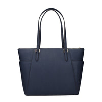 Blue Leather Shoulder Bag