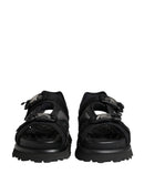 Black Logo Detailed Men Chunky Sandals Shoes