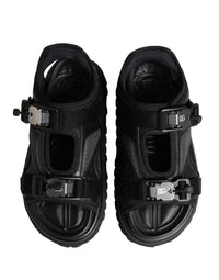 Black Logo Detailed Men Chunky Sandals Shoes