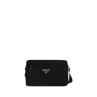 Black Recycled Polyamide Shoulder Bag