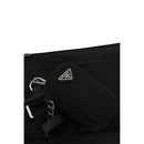 Black Recycled Polyamide Shoulder Bag