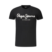 Black Cotton Men's T-Shirt
