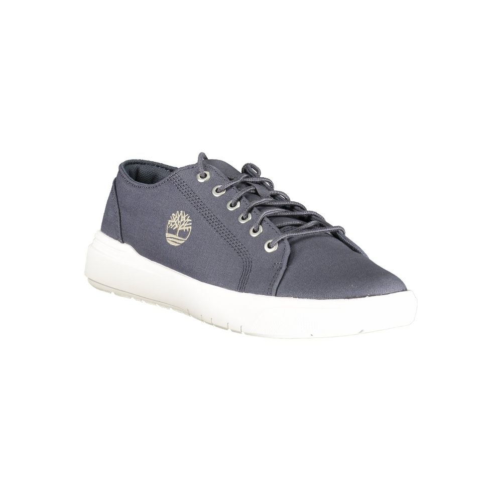 Blue Polyester Men Sneaker