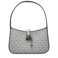 Gray Fabric Handbag
