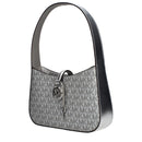 Gray Fabric Handbag