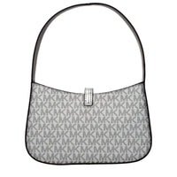 Gray Fabric Handbag