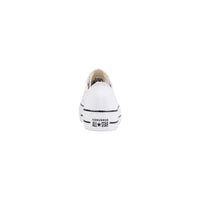 White Leather Platform Sneakers