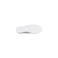 White Leather Platform Sneakers