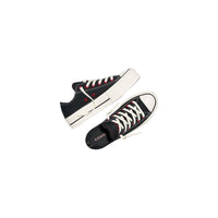 Black Fabric Platform Sneakers