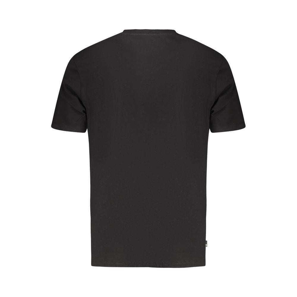 Black Cotton Men's T-Shirt