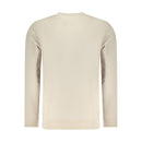 Beige Cotton Men Sweatshirt