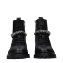 Black Leather Ankle Boots