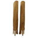 Brown Leather High Heel Boots