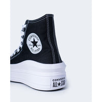 Black Cotton Platform Sneakers
