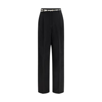 Black Triacetate Dress Pants