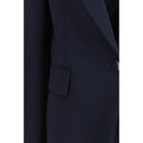 Blue Triacetate Blazer