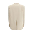 Beige Triacetate Blazer