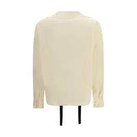 Beige Silk Blouse