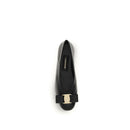 Black Calf Leather Bos Taurus Ballet Flats