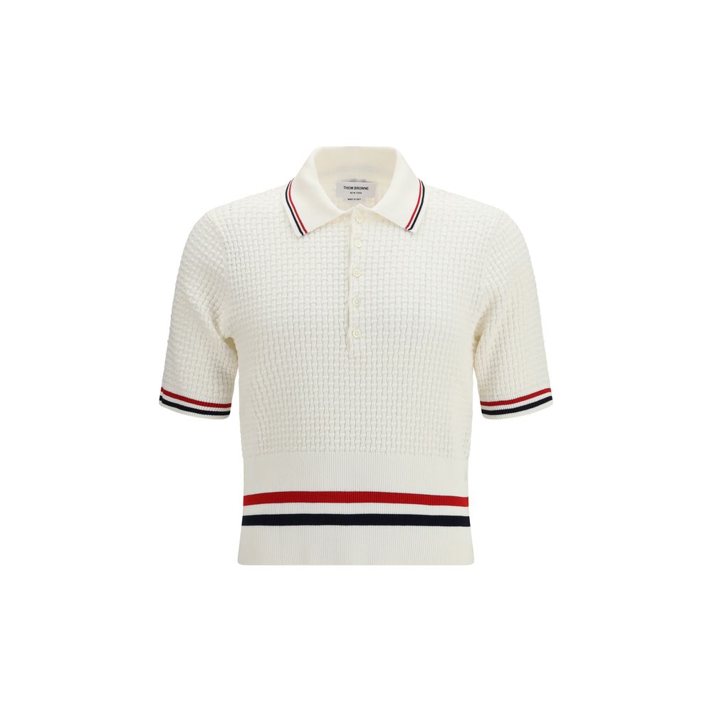 White Cotton Polo Shirt