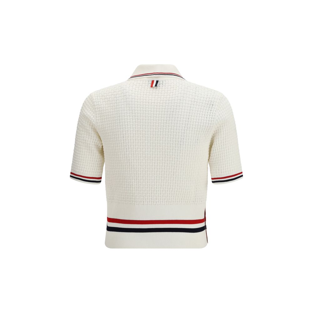 White Cotton Polo Shirt