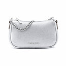 Gray Leather Shoulder Bag