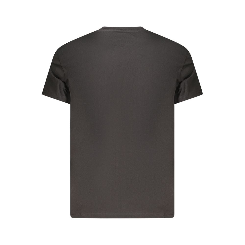 Black Cotton Mens T-Shirt