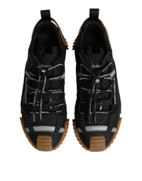 Black Logo Lace Up Low Top NS1 Sneakers Shoes