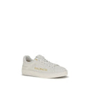 White Calf Leather Bos Taurus Low Top Sneakers