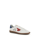 White Calf Leather Bos Taurus Chunky Sneakers