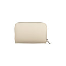 Beige Polyurethane Women Wallet