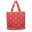 Red Cotton-Like Shoulder Bag
