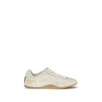 White Calf Leather Bos Taurus Low Top Sneakers