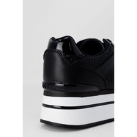 Black Polyethylene Chunky Sneakers