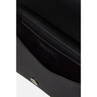 Black Artificial Leather Handbag