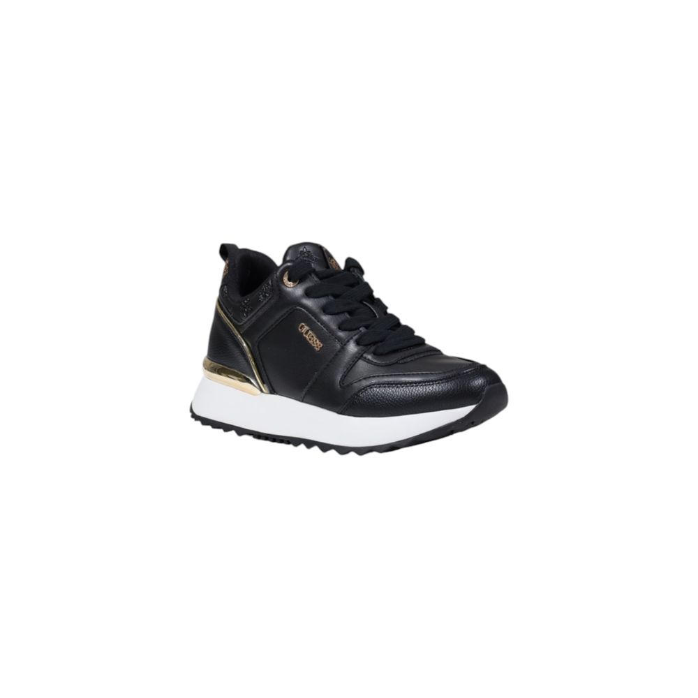 Black Polyethylene Low Top Sneakers