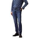 Blue Cotton Skinny Jeans