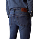 Blue Cotton Skinny Jeans