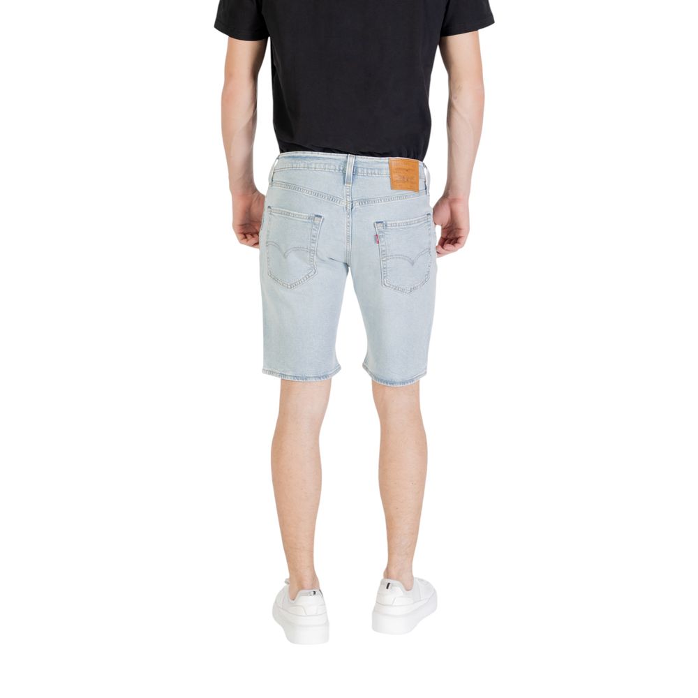 Light Blue Cotton Bermuda Shorts