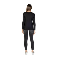Black Cotton Long Sleeve T-Shirt