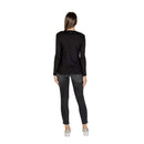 Black Cotton Long Sleeve T-Shirt