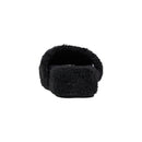 Black Textile Slippers