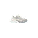 Gray Suede Leather Athletic Sneakers