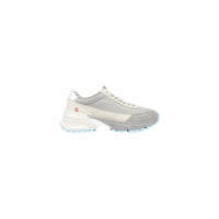 Gray Suede Leather Athletic Sneakers
